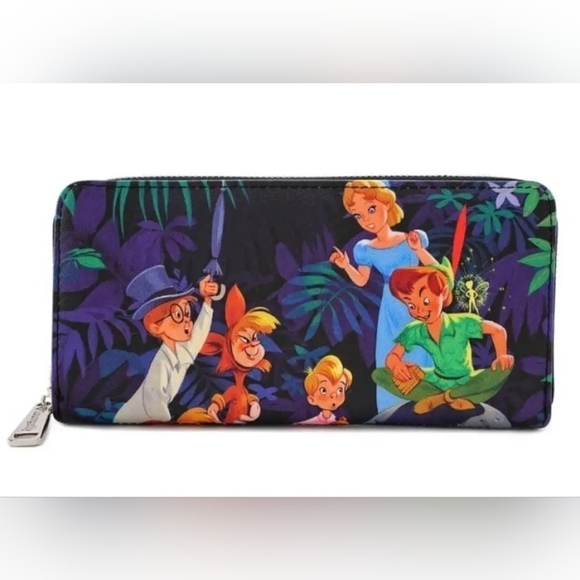 Loungefly Disney Peter Pan Zip Around Wallet - Picture 1 of 6